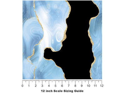 Dark Waters Gemstone Vinyl Film Pattern Size 12 inch Scale~Rwraps Dark Waters Gemstone Sizing Chart~2