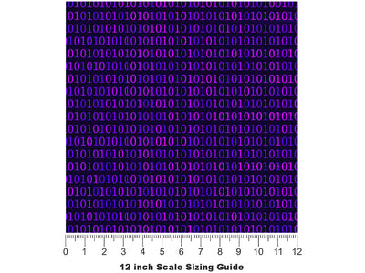 Dark Web Technology Vinyl Film Pattern Size 12 inch Scale~Rwraps Dark Web Technology Sizing Chart~3
