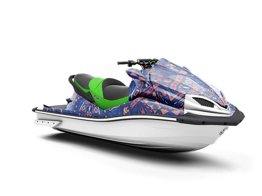 Darkened Snowflake Mandala Jet Ski Vinyl Customized Wrap