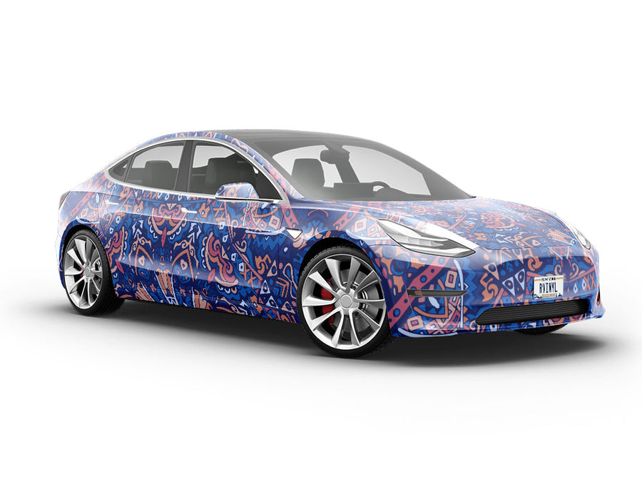 Darkened Snowflake Mandala Vehicle Vinyl Wrap