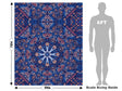Darkened Snowflake Mandala Vehicle Wrap Scale~Rwraps Series 914 Darkened Snowflake Mandala Measurements~1