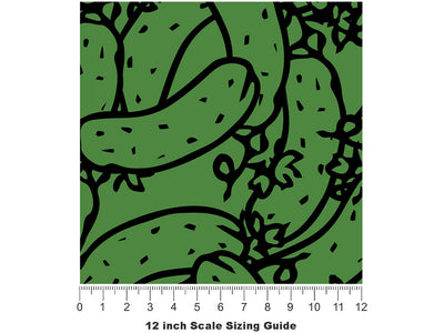 Dashing Diva Vegetable Vinyl Film Pattern Size 12 inch Scale~Rwraps Dashing Diva Vegetable Sizing Chart~2