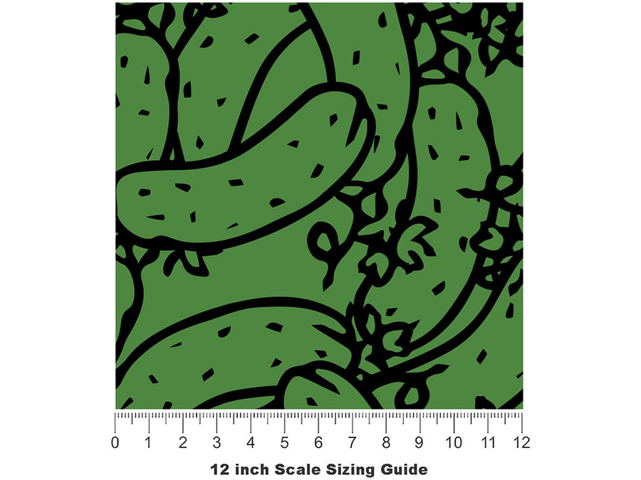 Dashing Diva Vegetable Vinyl Film Pattern Size 12 inch Scale~Rwraps Dashing Diva Vegetable Sizing Chart~2