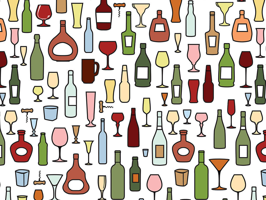 Day Cap Alcohol Vinyl Wrap Pattern~Rwraps Series 914 Digitally Printed Vinyl Wrap~0