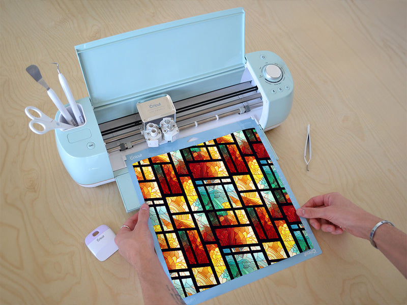 daylight panels stained glass Cricut Compatible Vinyl