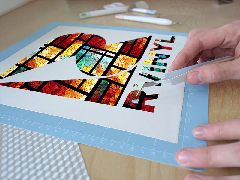 daylight panels stained glass Easy Weed Craft Vinyl