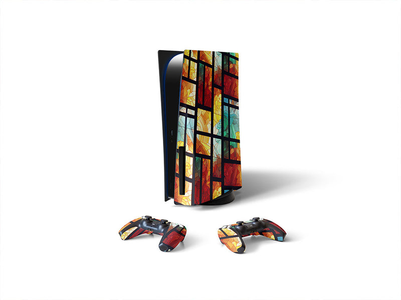 daylight panels stained glass Sony PS5 DIY Skin