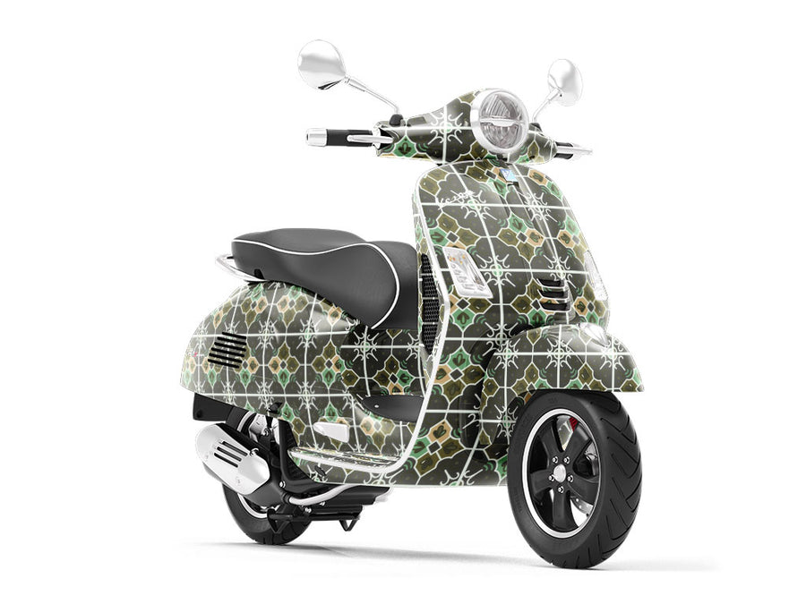 Daylily Tile Vespa Scooter Wrap Film