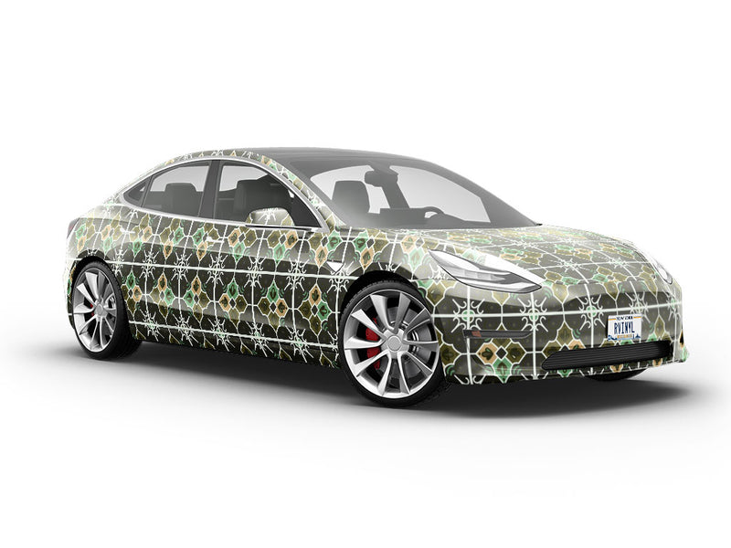 Daylily Tile Vehicle Vinyl Wrap