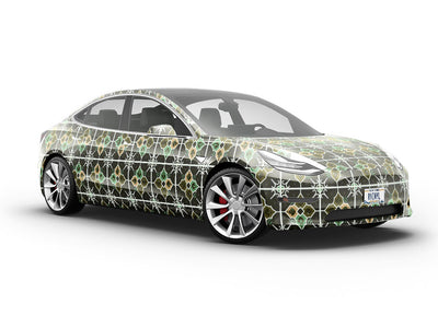Daylily Tile Vehicle Vinyl Wrap