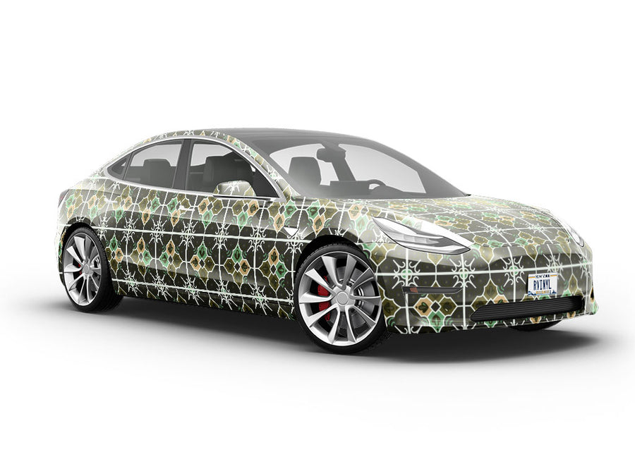 Daylily Tile Vehicle Vinyl Wrap