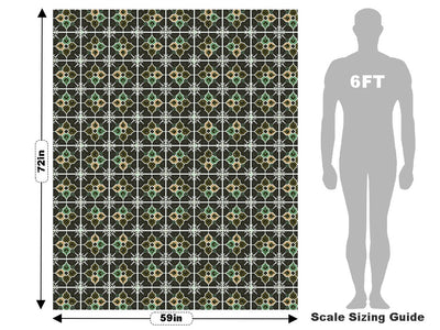 Daylily Tile Vehicle Wrap Scale~Rwraps Series 914 Daylily Tile Measurements~2