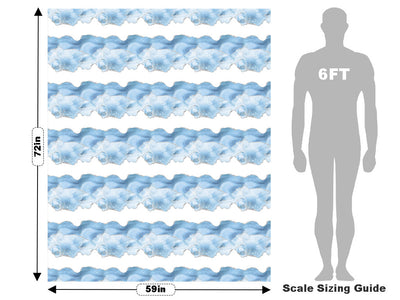 Daytime Blues Gemstone Vehicle Wrap Scale~Rwraps Series 914 Daytime Blues Gemstone Measurements~1