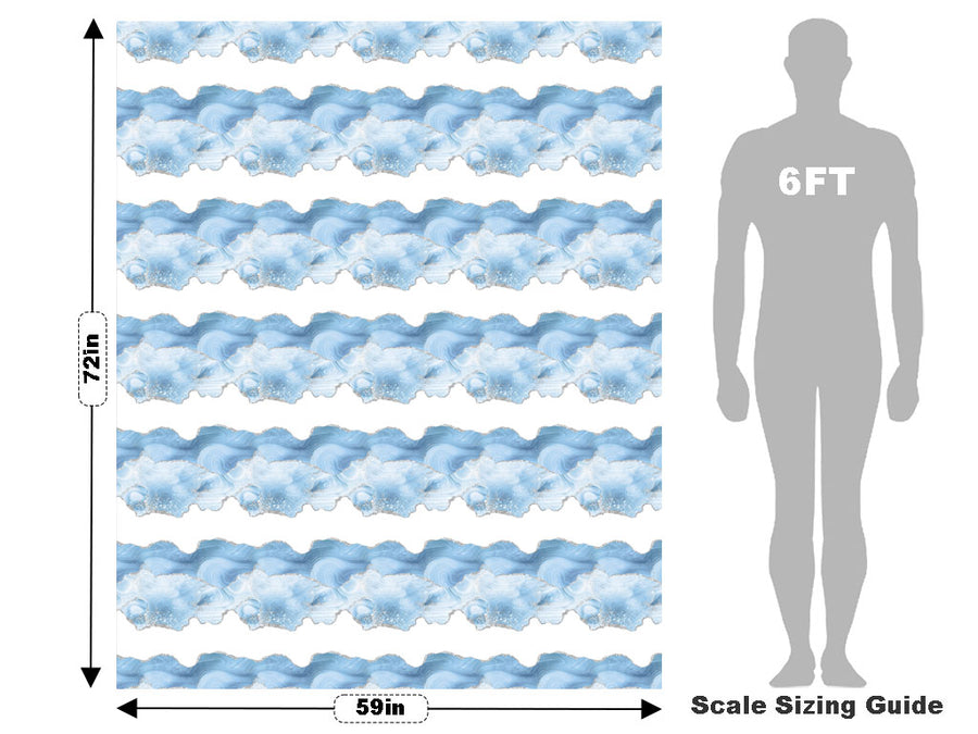 Daytime Blues Gemstone Vehicle Wrap Scale~Rwraps Series 914 Daytime Blues Gemstone Measurements~1