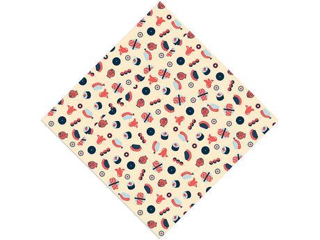 Daytime Dinner Food Vinyl Wrap Pattern