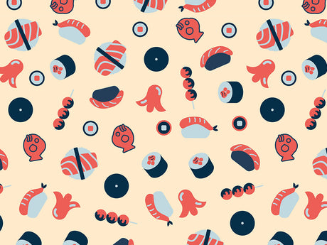 Daytime Dinner Food Vinyl Wrap Pattern~Rwraps Series 914 Digitally Printed Vinyl Wrap~0