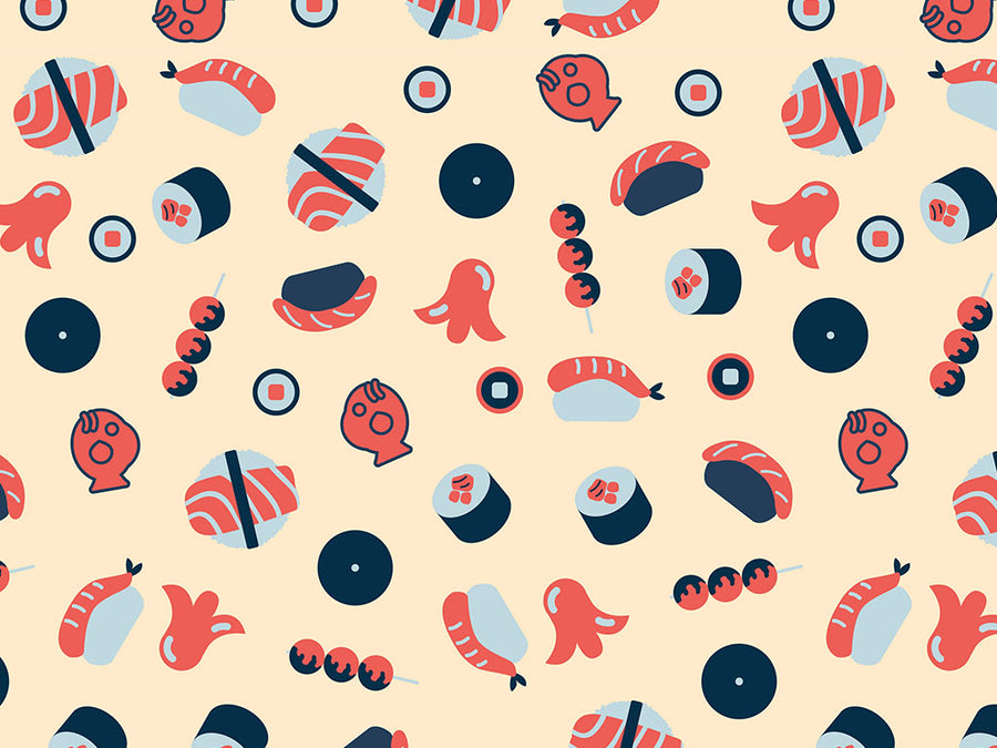 Daytime Dinner Food Vinyl Wrap Pattern~Rwraps Series 914 Digitally Printed Vinyl Wrap~0