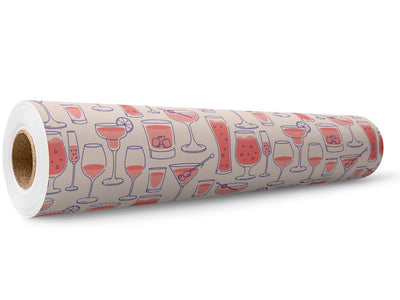 Daytime Rosé Alcohol Wrap Film Wholesale Roll~Rwraps Series 914 Digitally Printed Vinyl Roll~5