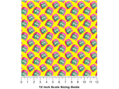 Dead Complaints Zombie Vinyl Film Pattern Size 12 inch Scale~Rwraps Dead Complaints Zombie Sizing Chart~2