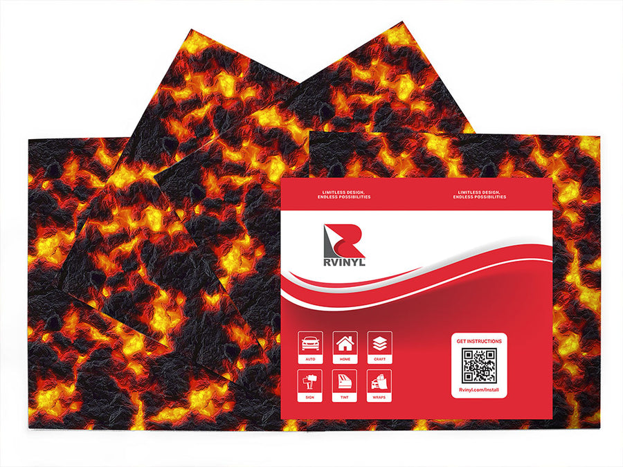 deadly combustion lava Craft Vinyl Sheet Pack