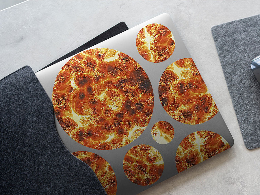 deadly fumarole lava DIY Laptop Stickers