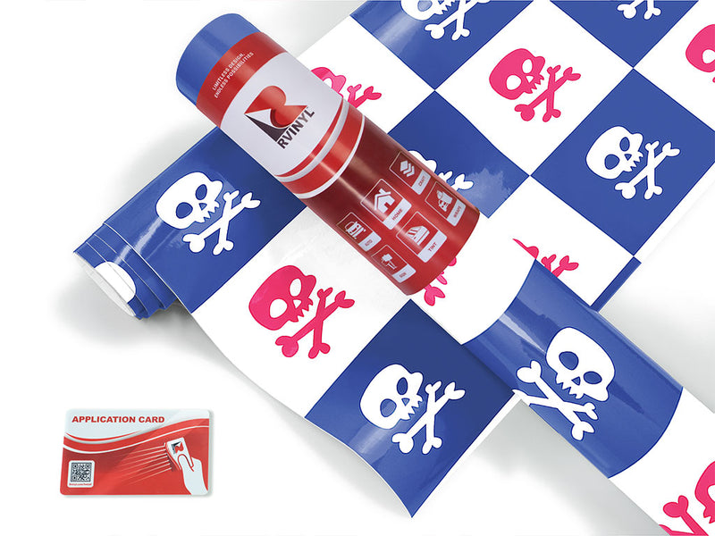 death blues skull and bones Craft Vinyl Roll