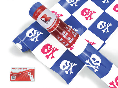 death blues skull and bones Craft Vinyl Roll