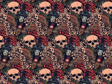 Death Moth Sticker Bomb Vinyl Wrap Pattern~Rwraps Series 914 Digitally Printed Vinyl Wrap~0