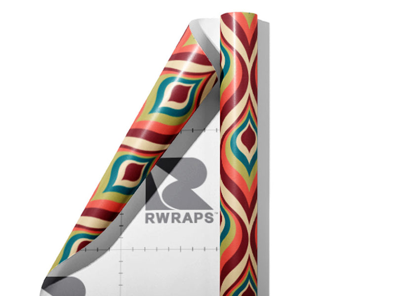 Decked Out Retro Wrap Film Sheets~Rwraps Series 914 Decked Out Retro Scrolled Sheet~3