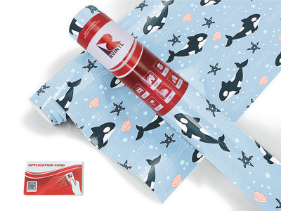 deep blue salt water Craft Vinyl Roll