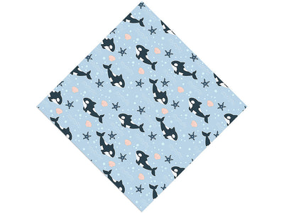 Deep Blue Marine Life Vinyl Wrap Pattern