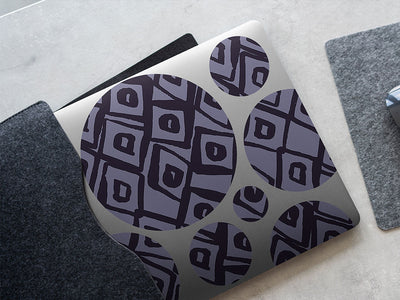 deep core abstract geometric DIY Laptop Stickers