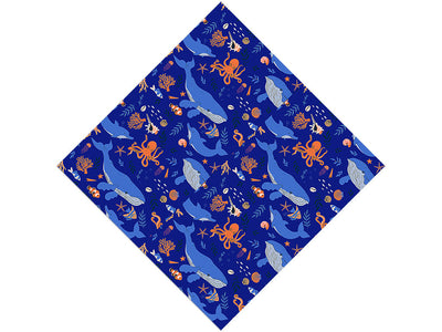 Deep Dive Marine Life Vinyl Wrap Pattern