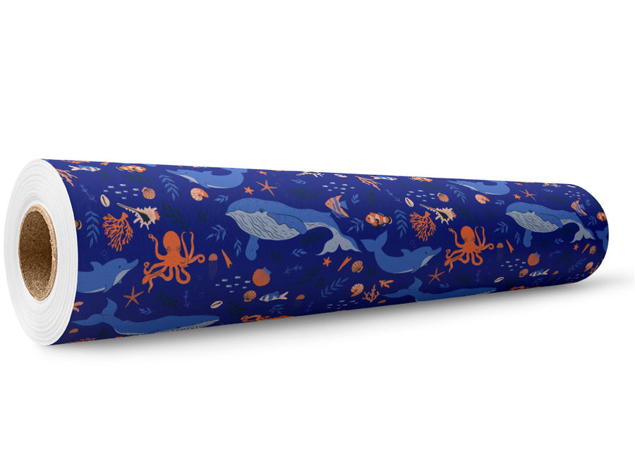 Deep Dive Marine Life Wrap Film Wholesale Roll~Rwraps Series 914 Digitally Printed Vinyl Roll~5