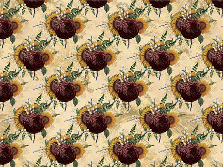 Deep Florals Gothic Vinyl Wrap Pattern~Rwraps Series 914 Digitally Printed Vinyl Wrap~0