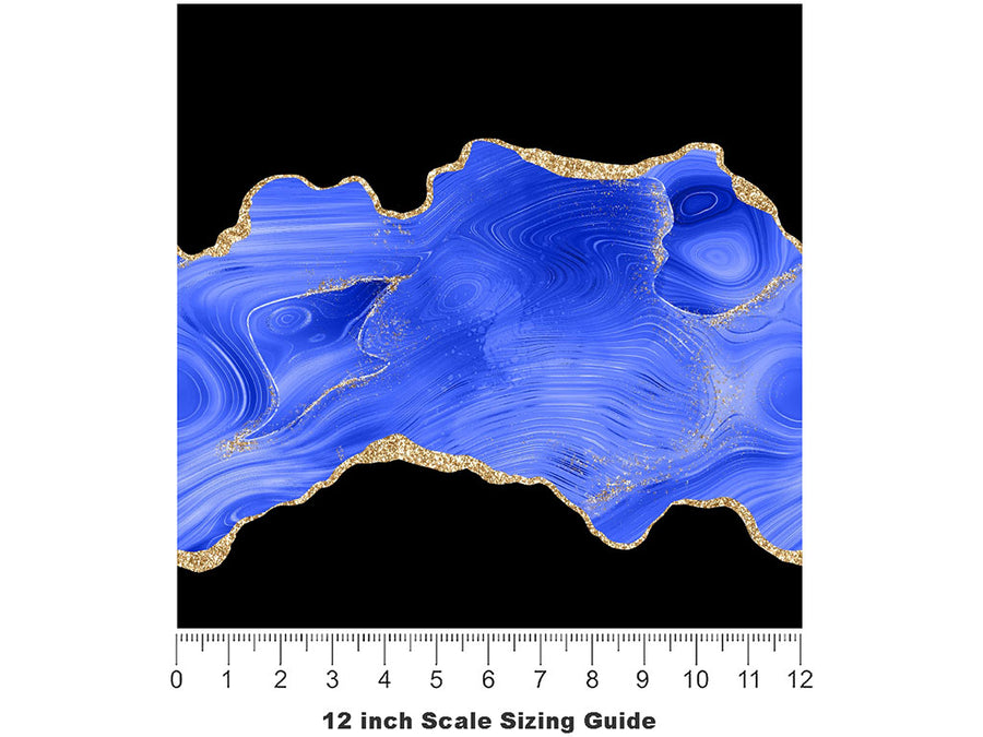 Deep Sadness Gemstone Vinyl Film Pattern Size 12 inch Scale~Rwraps Deep Sadness Gemstone Sizing Chart~2