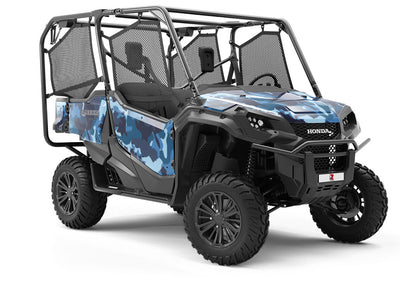 Deep Sea Camouflage Water Utility Vehicle Vinyl Wrap