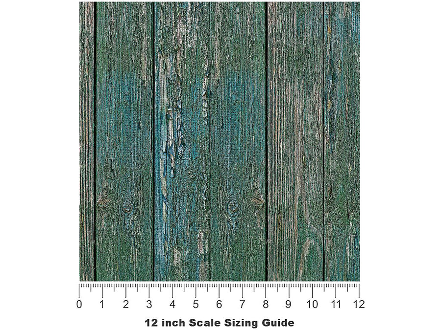 Deep Sea Wood Plank Vinyl Film Pattern Size 12 inch Scale~Rwraps Deep Sea Wood Plank Sizing Chart~3