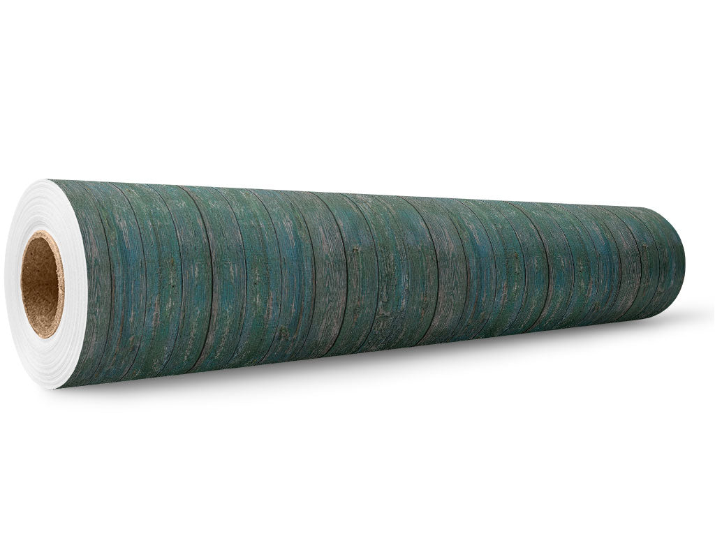 Rwraps™ Deep Sea Green Wood Plank Vinyl Wrap | Wood Plank Print