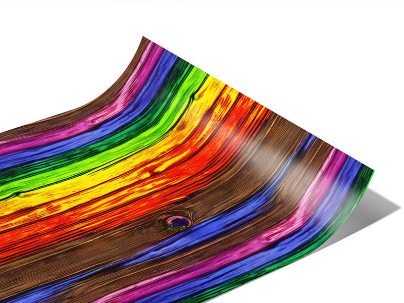 Deep Stain Wood Plank Vinyl Wraps~Rwraps Series 914 Digitally Printed Vinyl Wrap~1