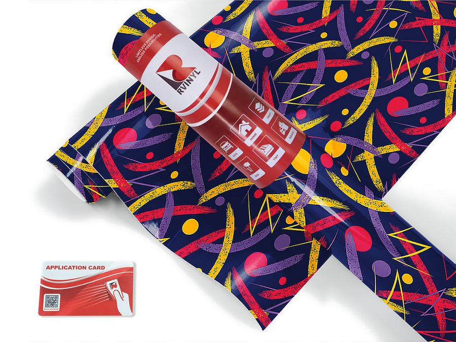 deep wilds abstract geometric Craft Vinyl Roll