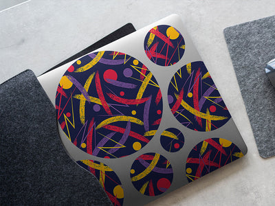 deep wilds abstract geometric DIY Laptop Stickers