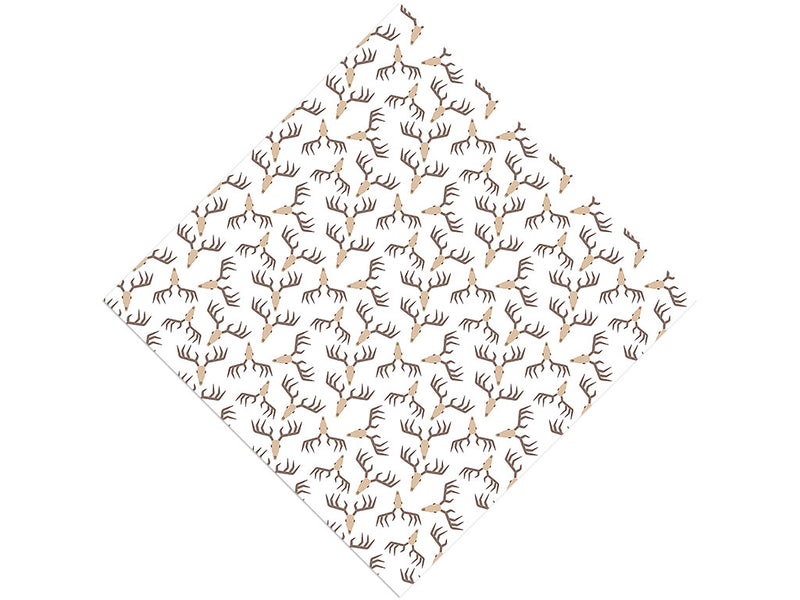 Deer Antlers Halloween Vinyl Wrap Pattern