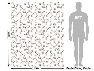 Deer Antlers Halloween Vehicle Wrap Scale~Rwraps Series 914 Deer Antlers Halloween Measurements~1