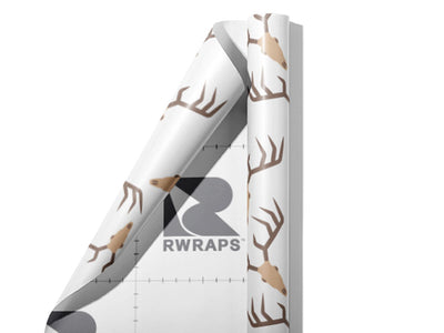 Deer Antlers Halloween Wrap Film Sheets~Rwraps Series 914 Deer Antlers Halloween Scrolled Sheet~3