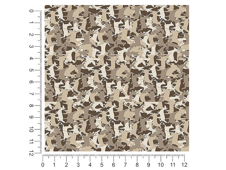 deer silhouette camouflage 1ft x 1ft Craft Sheets