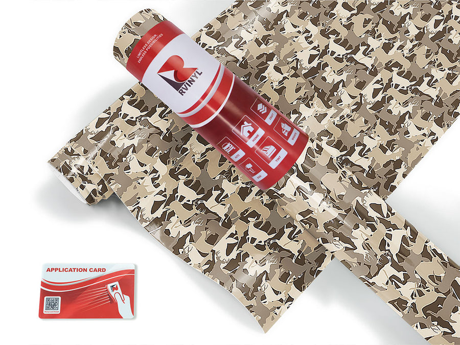 deer silhouette camouflage Craft Vinyl Roll