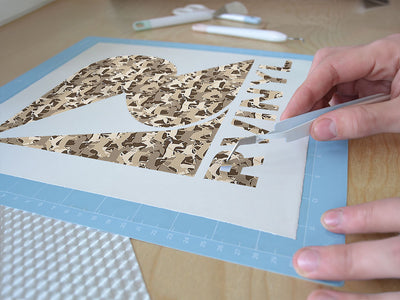 deer silhouette camouflage Easy Weed Craft Vinyl
