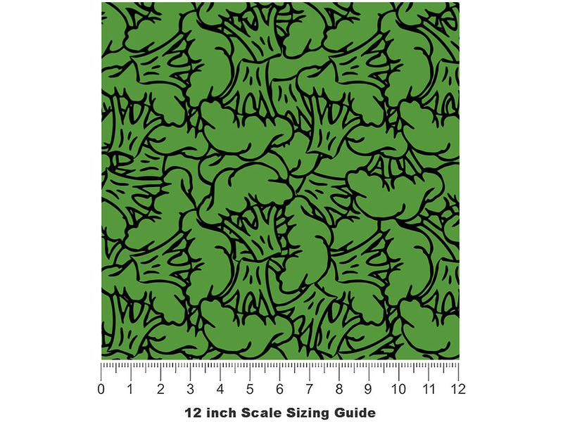 Delicious Destiny Vegetable Vinyl Film Pattern Size 12 inch Scale~Rwraps Delicious Destiny Vegetable Sizing Chart~2