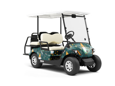 Delightful Dwarves Fantasy Wrapped Golf Cart